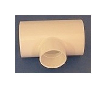 USA-Made 3x3x2.5 Inch PVC Reducing Tee Fitting - Image 1