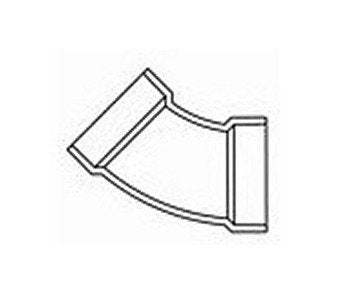 USA-Made PVC 45 Degree DWV Elbow for 6 Inch Pipe - Image 1