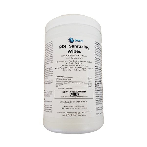 QDIIâ¢ Sanitizing Wipes - Virus & Bacteria Disinfectant - Image 1