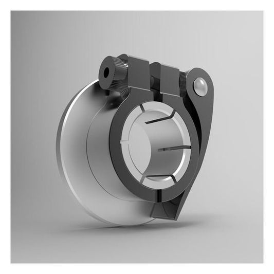 8" PVC Swing Check Valve with FPM Seals & Counterweight - Flanged End Connections - Image 1