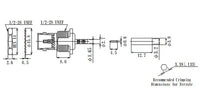 JCC 75Ω RF Micro BNC Connector with Jack