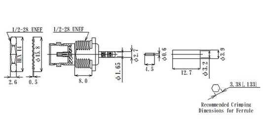 JCC 75Ω RF Micro BNC Connector with Jack - Image 1