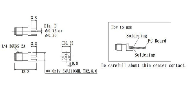 JCC End Launch SMA Connector | RF SubMiniature Version A - Image 2