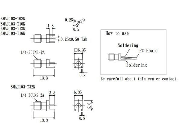 JCC End Launch SMA Connector - RF SubMiniature (SMA) - Image 2