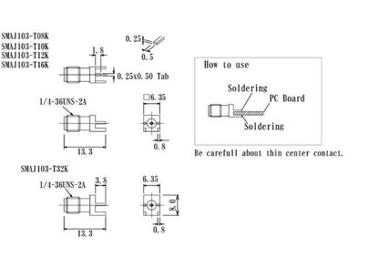 JCC End Launch SMA Connector - RF SubMiniature (SMA) - Image 2