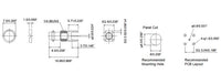 High-Density RF Micro BNC Connector with Vertical Mount Jack