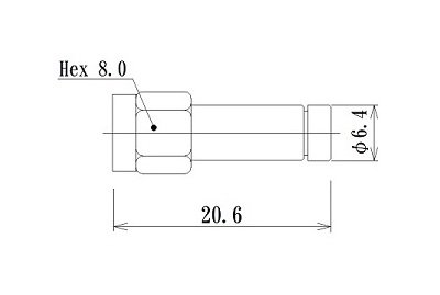 JCC KS RF Connector with Semi-Rigid Cable Plug - Image 2