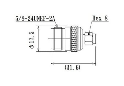 RF Between Series Adapter with SMA Connector - Image 2