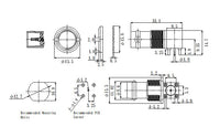 75Ω RF Micro BNC Connector with PCB Right Angle