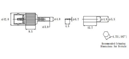 75Ω RF Micro BNC Connector Jack - Image 1