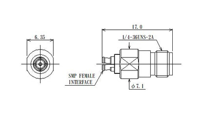 JCC Subminiature Push-On (SMP) Connector with Adapter - Image 2
