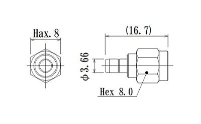 High-Durability RF Between Series Adapter with SMA Connector - Image 2