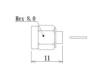 JCC KS Radio Frequency (RF) Connector with Semi-Rigid Cable Plug - Image 2