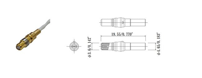 JCC D2RF Series Quick Lock RF Connector with Flexible Cable - Image 2