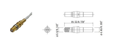 JCC D2RF Series Quick Lock RF Connector with Flexible Cable - Image 2