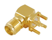 High-Durability RF PCB SMA Connector with Flange Mount Jack