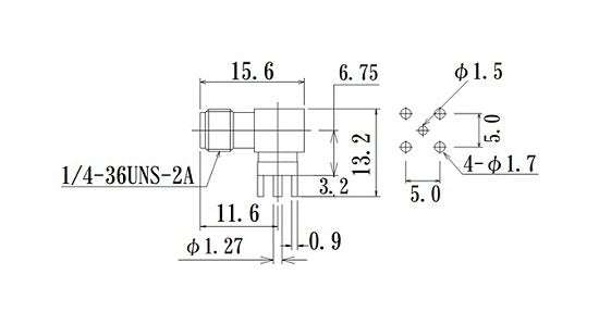 High-Durability RF PCB SMA Connector with Flange Mount Jack - Image 2