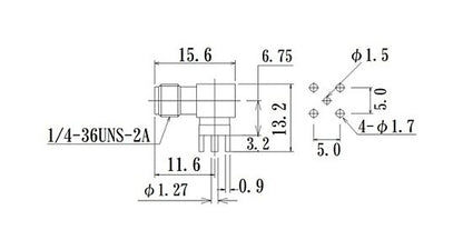 High-Durability RF PCB SMA Connector with Flange Mount Jack - Image 2