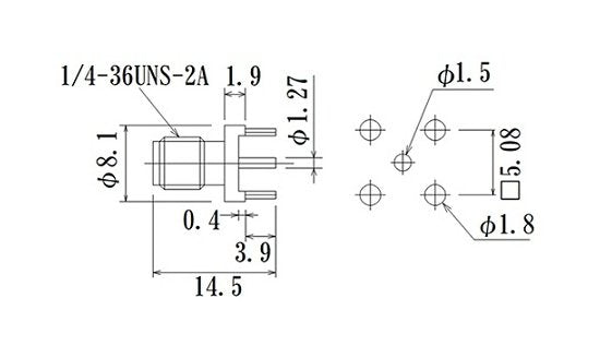 RF SMA Connector - PCB Mount, SubMiniature Version A with Jack - Image 2