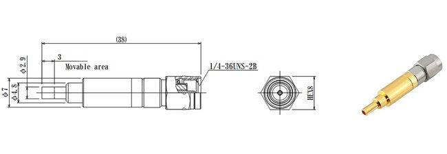 JCC RF Coaxial Check Probe - No Flange SMA Plug - Image 2