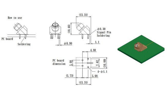 JCC 45 Degree Angle SMA RF Connectors - Image 2