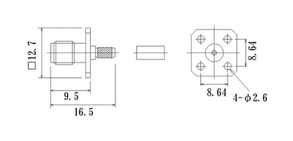 SMA Flexible Cable RF Connector - DC to 18 GHz Range, JCC Brand - Image 2