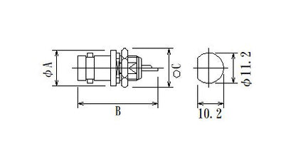 JCC Bulkhead Receptacle RF BNC Connector - Image 2