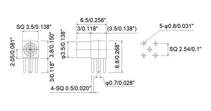 JCC RF MMCX Connector with L Type PCB Jack - Image 2