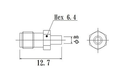 SMA RF Connector with Semi-Rigid Cable - JCC Solder Dip - Image 2