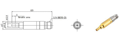 JCC RF Coaxial Check Probe, No Flange SMA Jack - Image 2