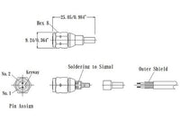 JCC RF Differential Connector - SMA Size Plug