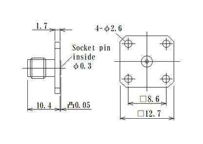 JCC KS RF Connector with Flange Mount Jack Launcher - Image 2