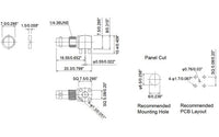RF Micro BNC Connector with PCB Right Angle Jack