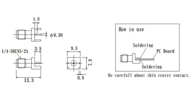 JCC End Launch SMA RF Connector - Image 2