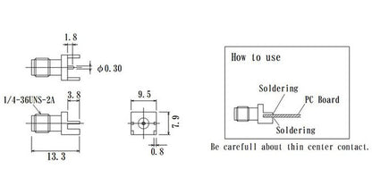 JCC End Launch SMA RF Connector - Image 2