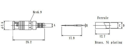 JCC RF Micro BNC Connector with Straight Cable Plug - Image 1