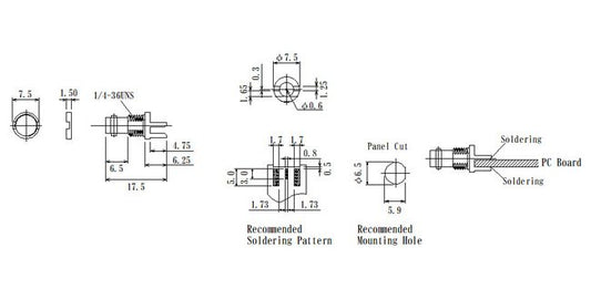 JCC 75Ω Micro BNC RF Connector, End Launch Jack - Image 1
