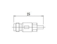 RF V185 Screw Lock Type Solder Direct Semi-Rigid Cable Plug Connector