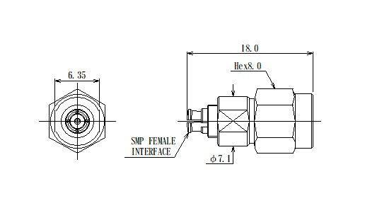 JCC Subminiature Push-On (SMP) Connector with Adapter - Image 2