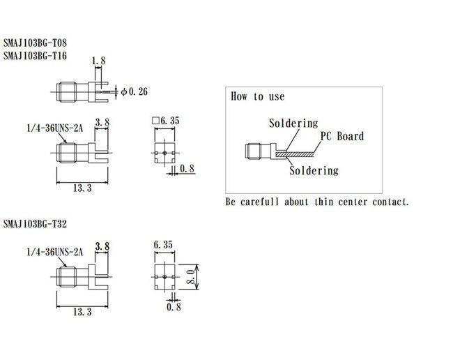 JCC End Launch SMA Connector - Image 2