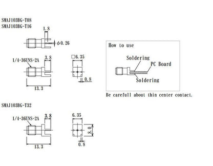 JCC End Launch SMA Connector - Image 2