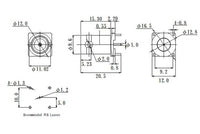 JCC Micro BNC Connector PCB Mount Type