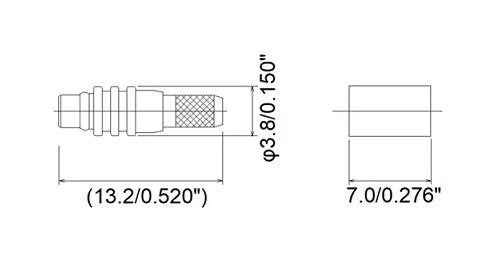 JCC MMCX RF Micro-Miniature Coaxial Connector with Cable Plug - Image 2