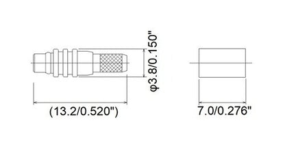 JCC MMCX RF Micro-Miniature Coaxial Connector with Cable Plug - Image 2