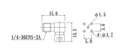 RF SubMiniature SMA Connector, PCB & Panel Compatible - Image 2