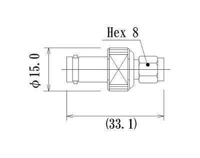18 GHz DC RF Between Series Adapter with SMA Connector - Image 2