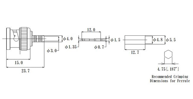 JCC MMCX RF Micro Bayonet Neill-Concelman (BNC) Connector - Image 2