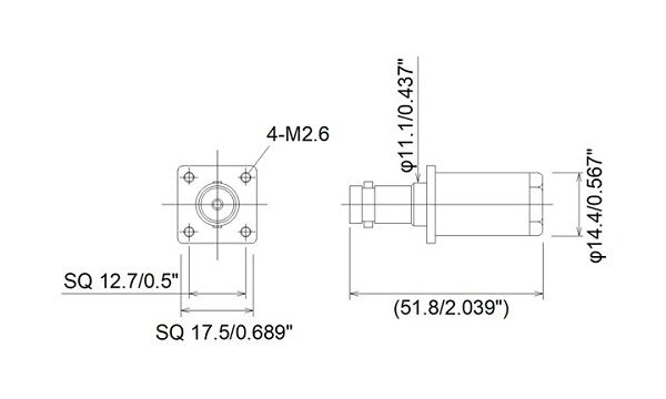 JCC RF Safe High Voltage SHV Connector with Jack - Image 2