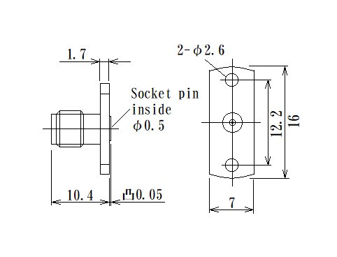 JCC KS Flange Mount Radio Frequency Connector with Jack Launcher - Image 2