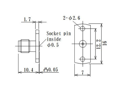 JCC KS Flange Mount Radio Frequency Connector with Jack Launcher - Image 2